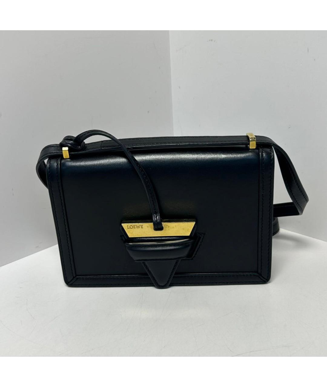 LOEWE Черная кожаная сумка через плечо, фото 9