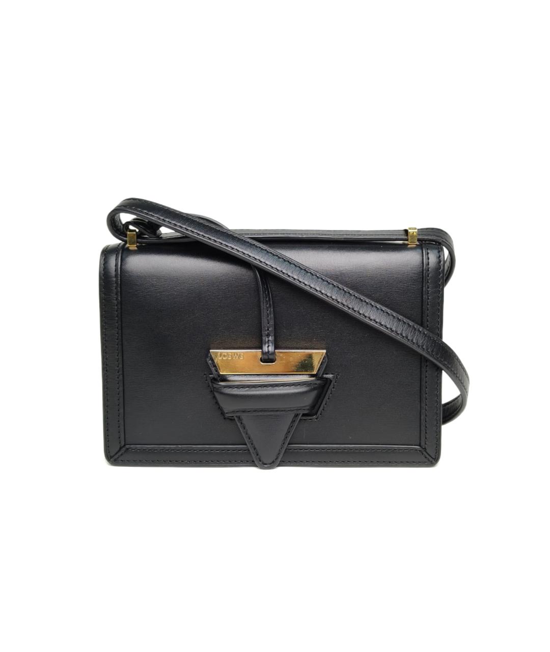 LOEWE Черная кожаная сумка через плечо, фото 10