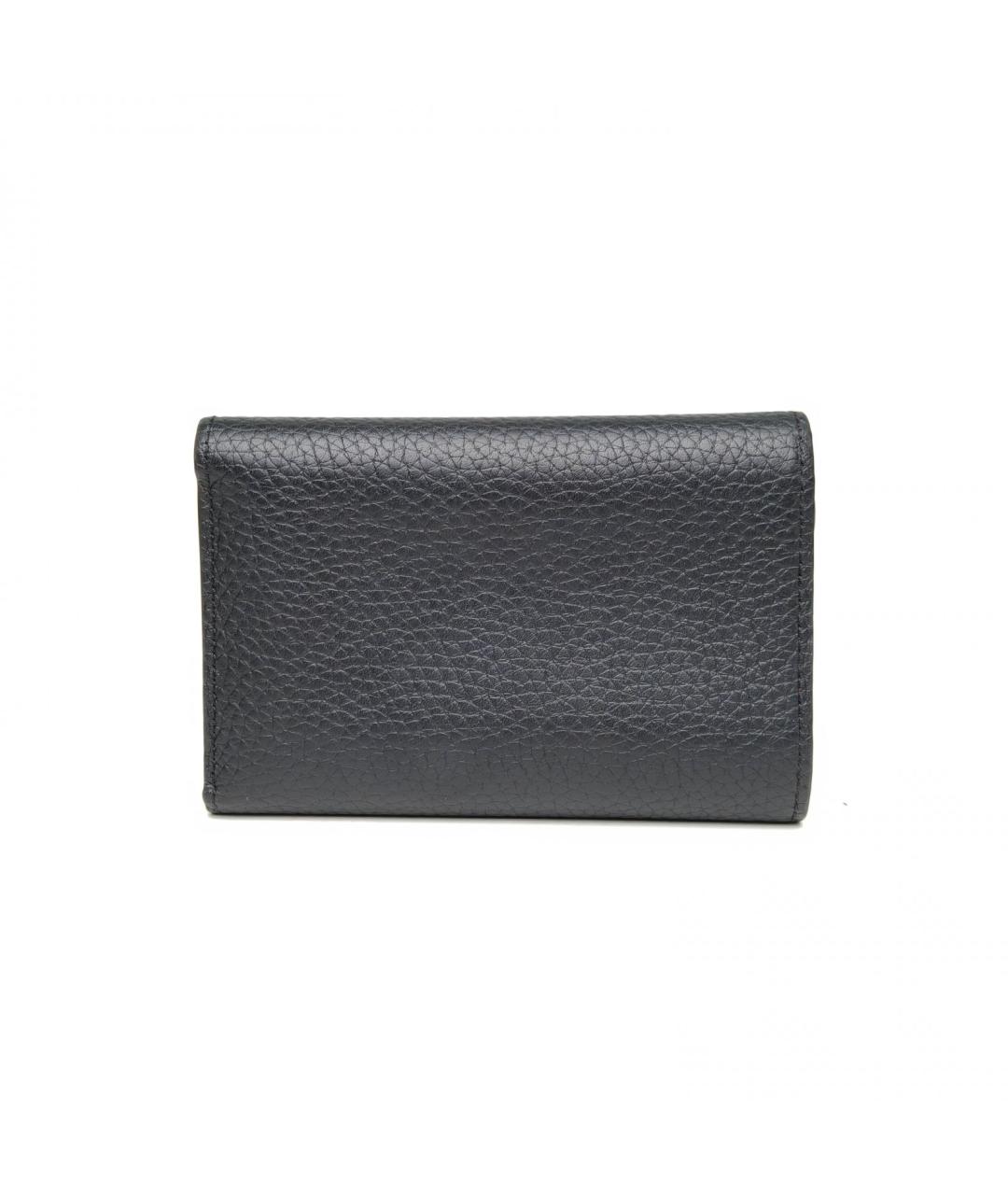 LOUIS VUITTON Черный кожаный кошелек, фото 5