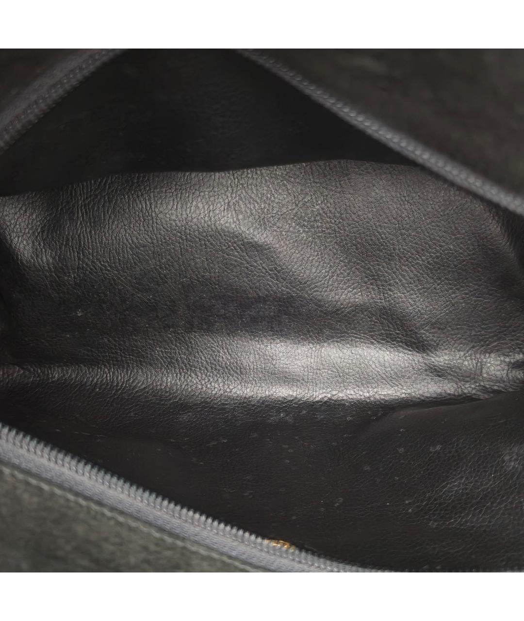 FENDI Черная бархатная сумка с короткими ручками, фото 7