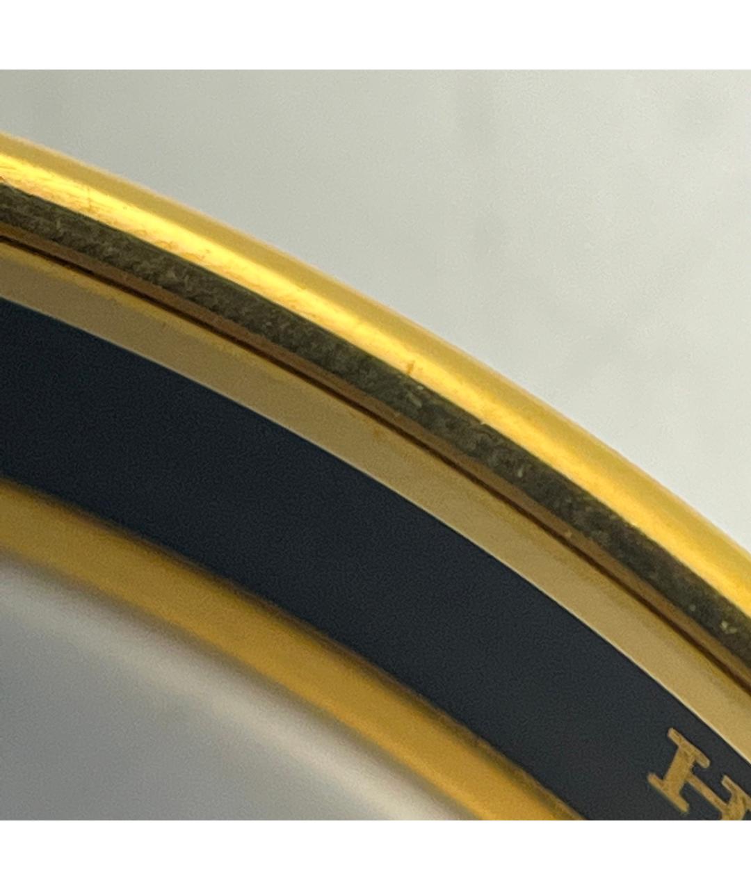 HERMES Золотой металлический браслет, фото 6