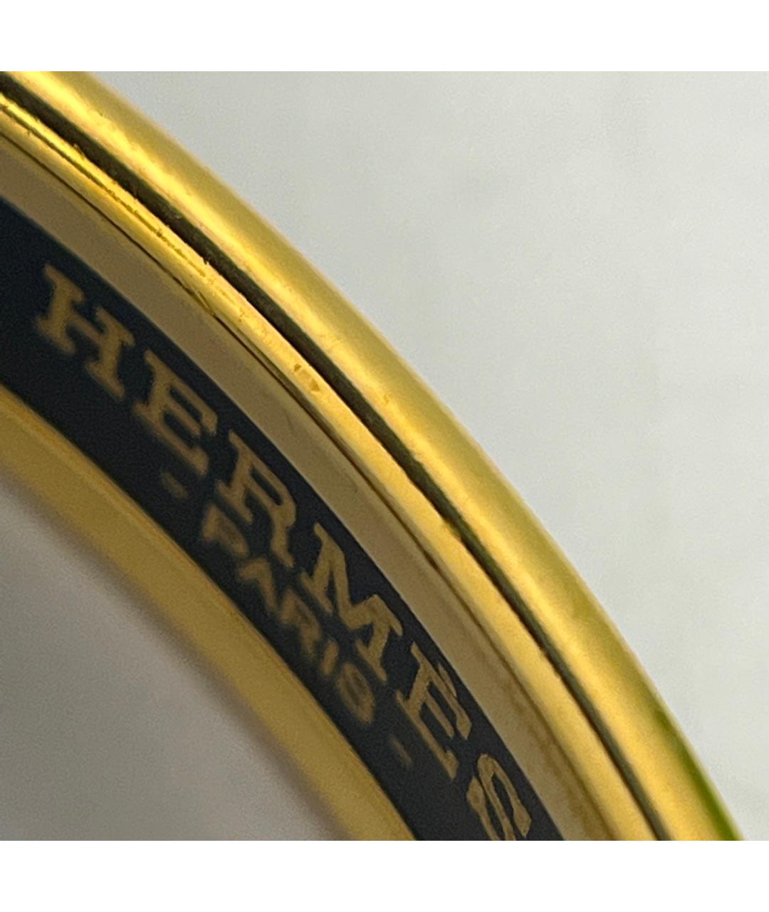 HERMES Золотой металлический браслет, фото 7