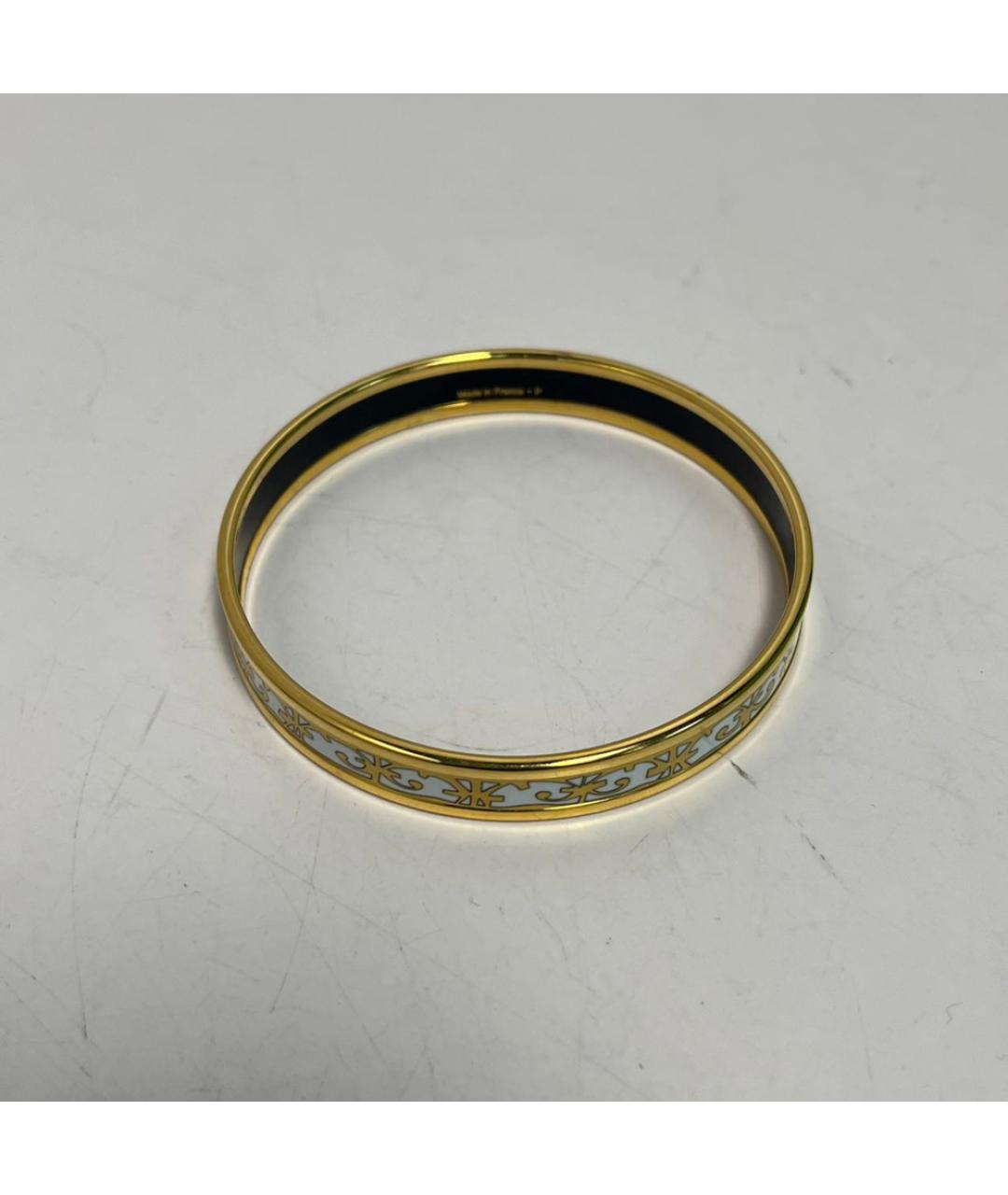 HERMES Золотой металлический браслет, фото 4