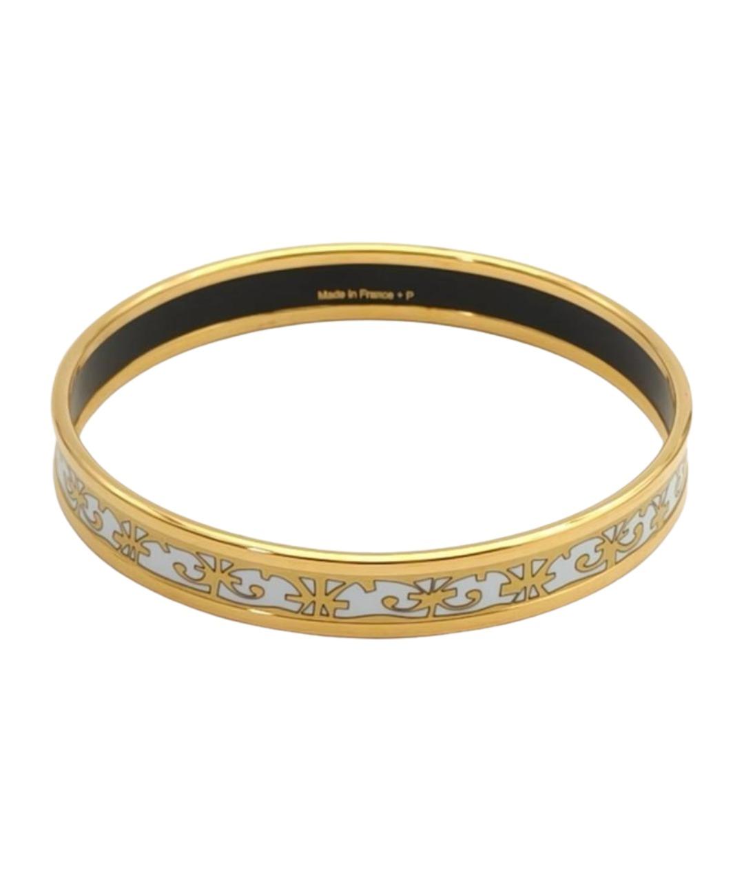 HERMES Золотой металлический браслет, фото 1