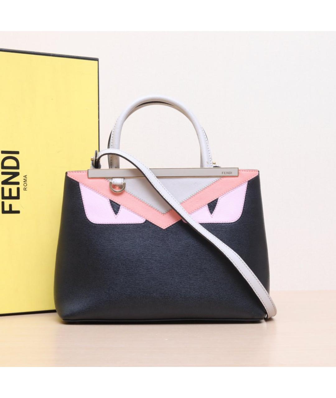 FENDI Мульти кожаная сумка с короткими ручками, фото 2