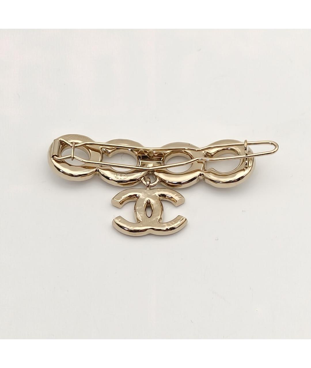 CHANEL Золотая металлическая булавка / брошь, фото 5