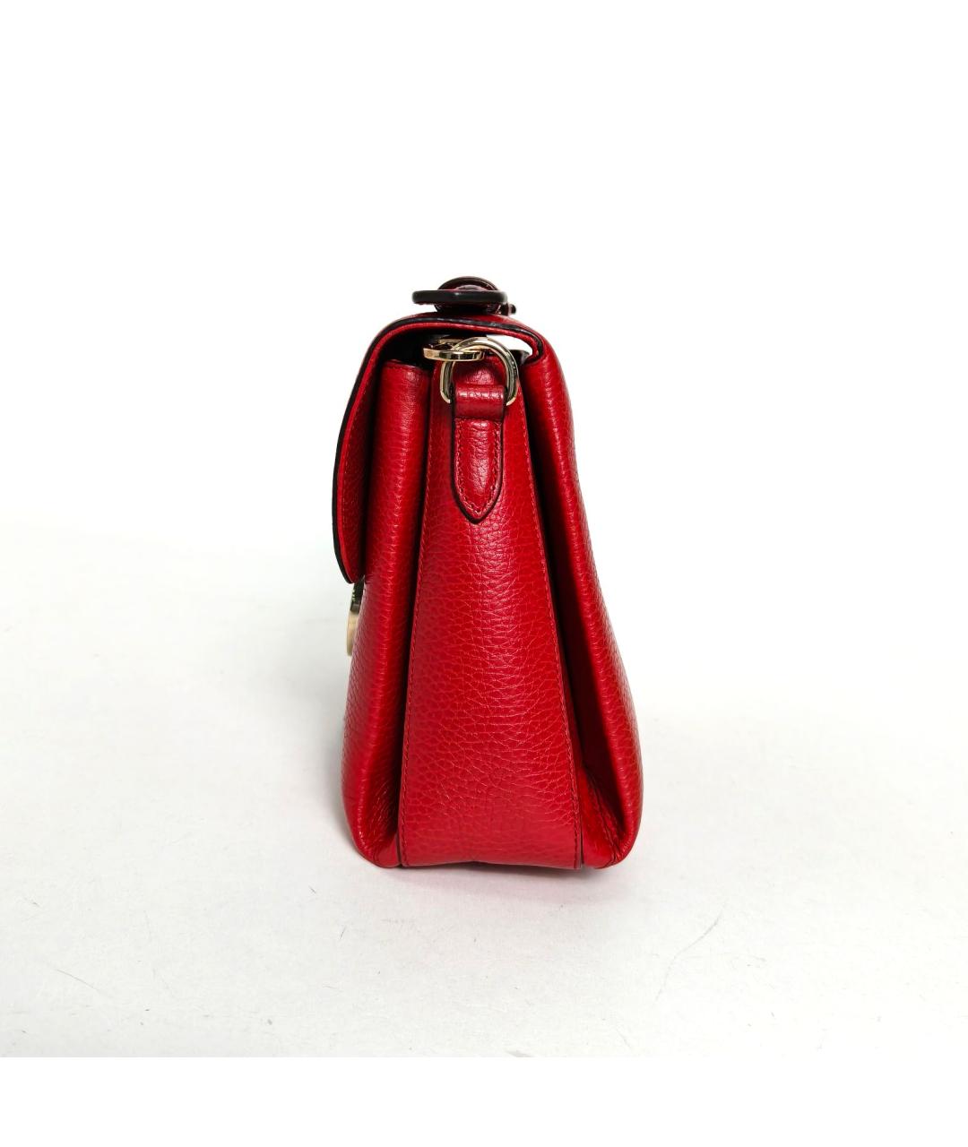 GUCCI Красная кожаная сумка через плечо, фото 3