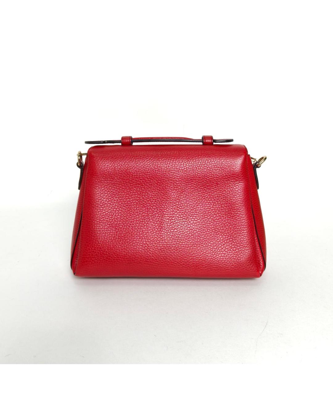 GUCCI Красная кожаная сумка через плечо, фото 4