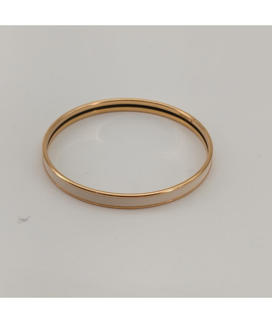 HERMES Бежевый металлический браслет, фото 4