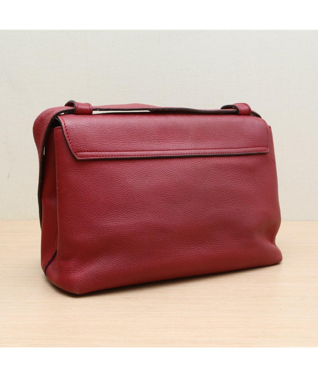 GUCCI Бордовая кожаная сумка через плечо, фото 6