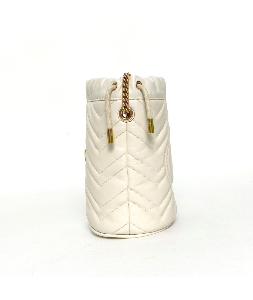 GUCCI Белая кожаная сумка через плечо, фото 3