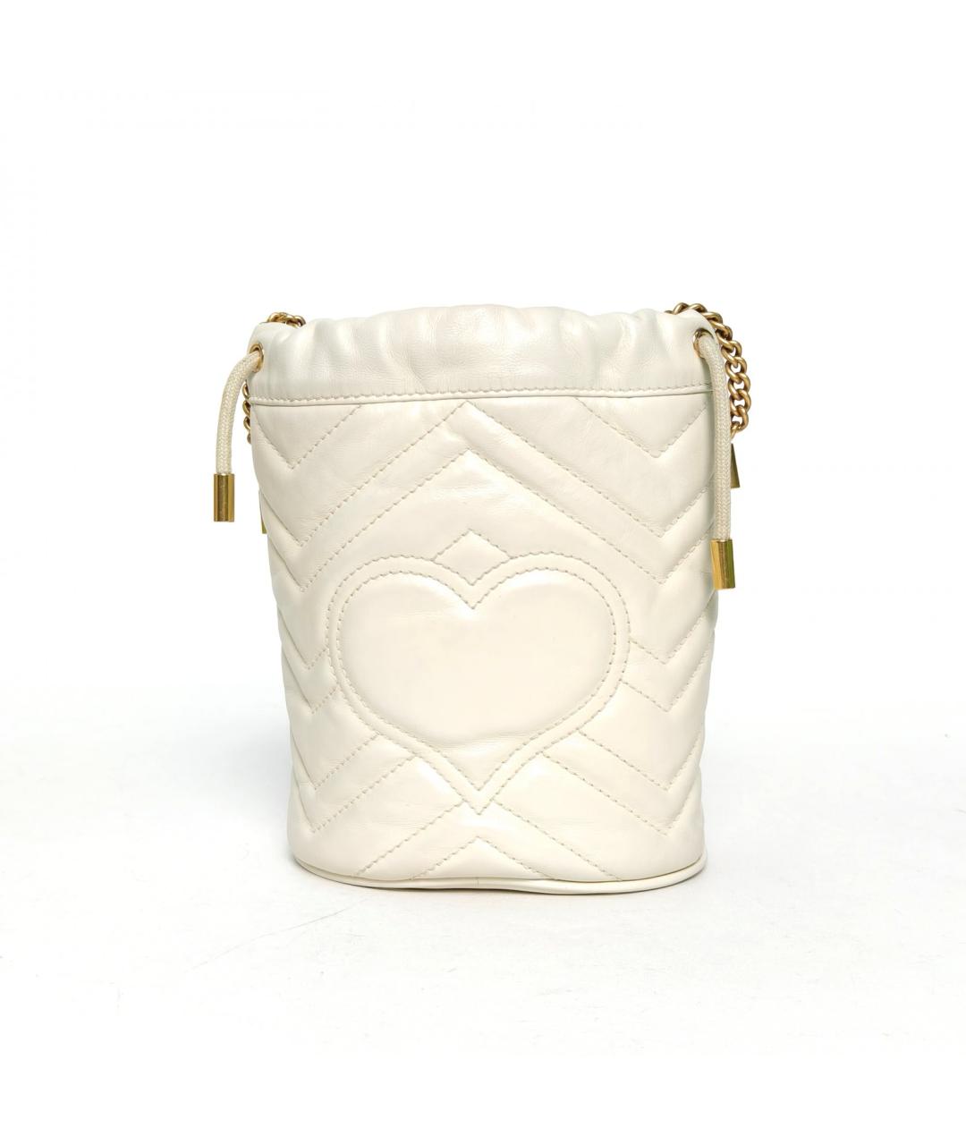 GUCCI Белая кожаная сумка через плечо, фото 4