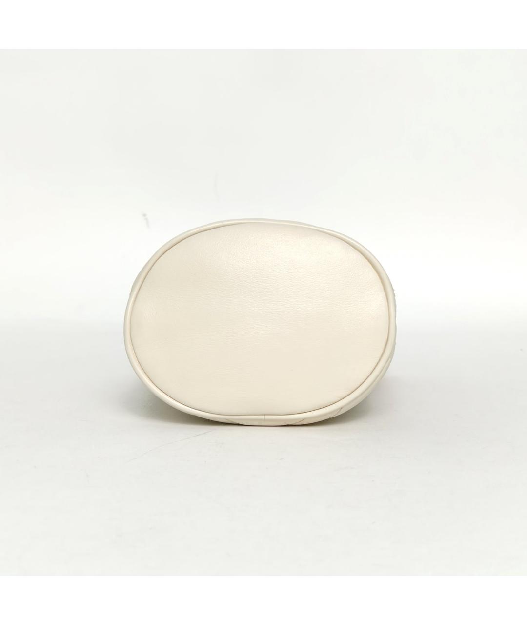 GUCCI Белая кожаная сумка через плечо, фото 6