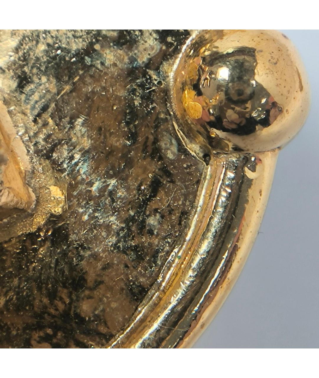 CHANEL Золотые металлические клипсы, фото 6