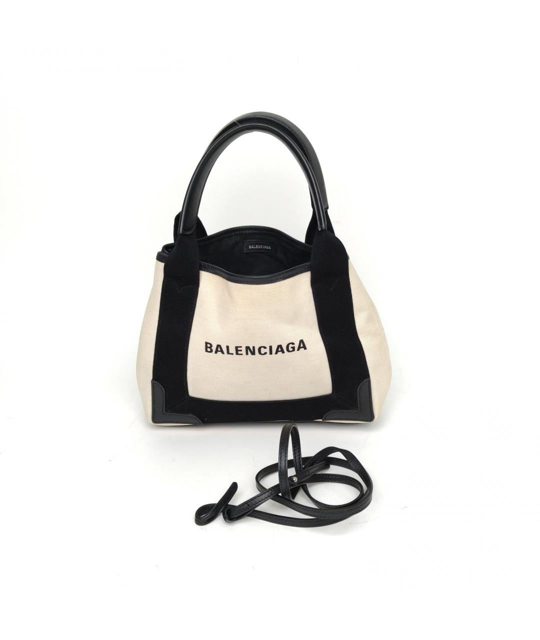 BALENCIAGA Бежевая тканевая сумка с короткими ручками, фото 7