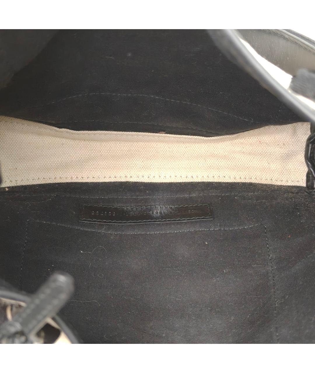 BALENCIAGA Бежевая тканевая сумка с короткими ручками, фото 8