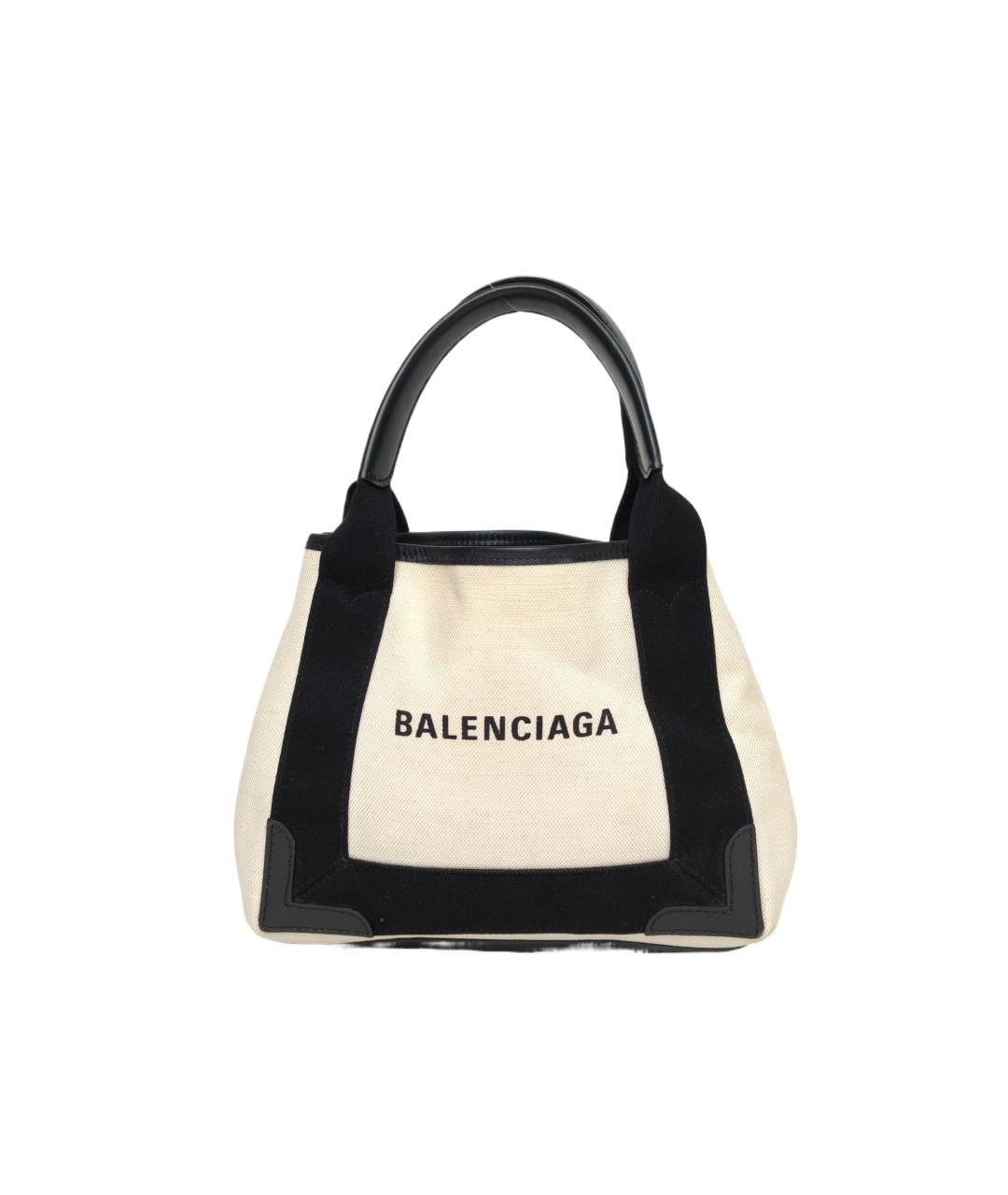 BALENCIAGA Бежевая тканевая сумка с короткими ручками, фото 10