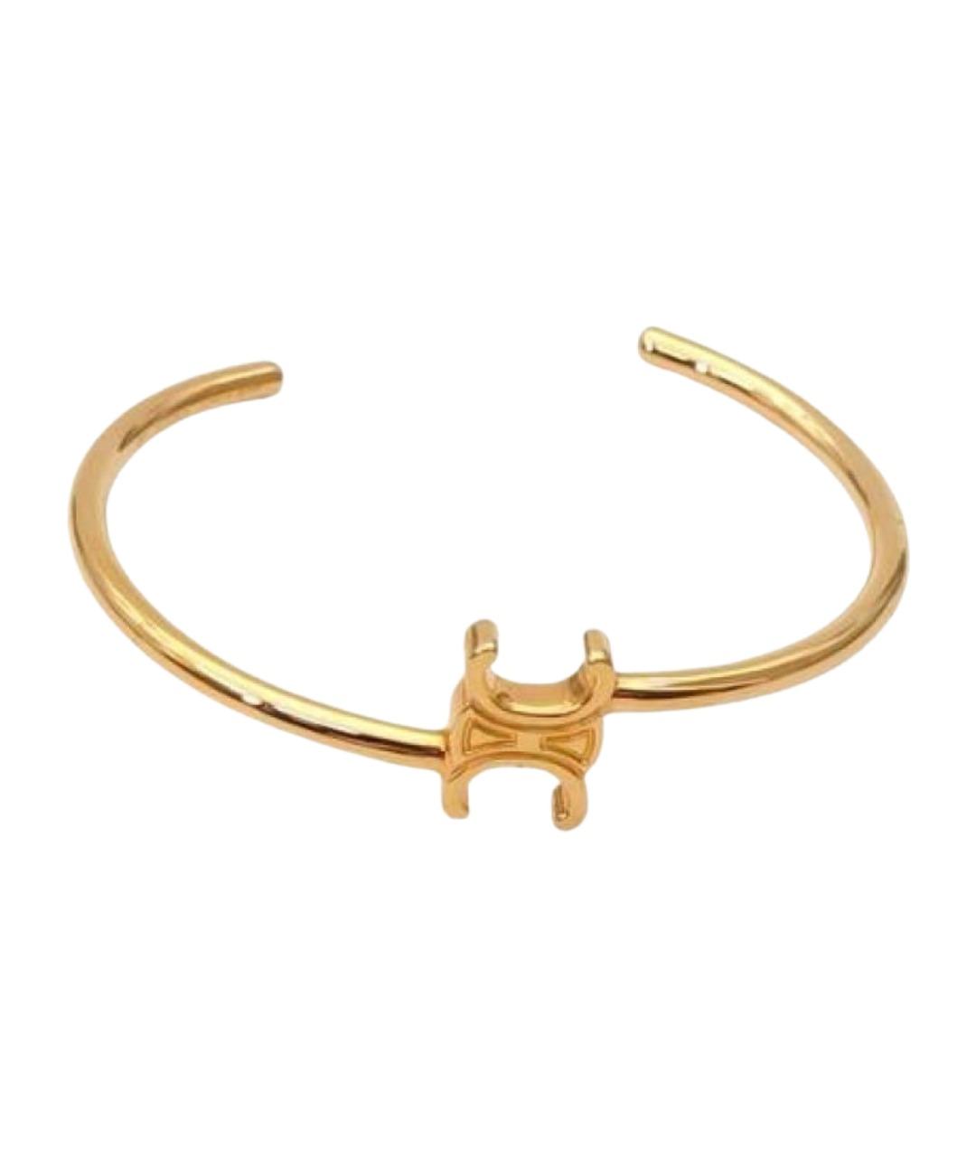 CELINE Золотой металлический браслет, фото 1