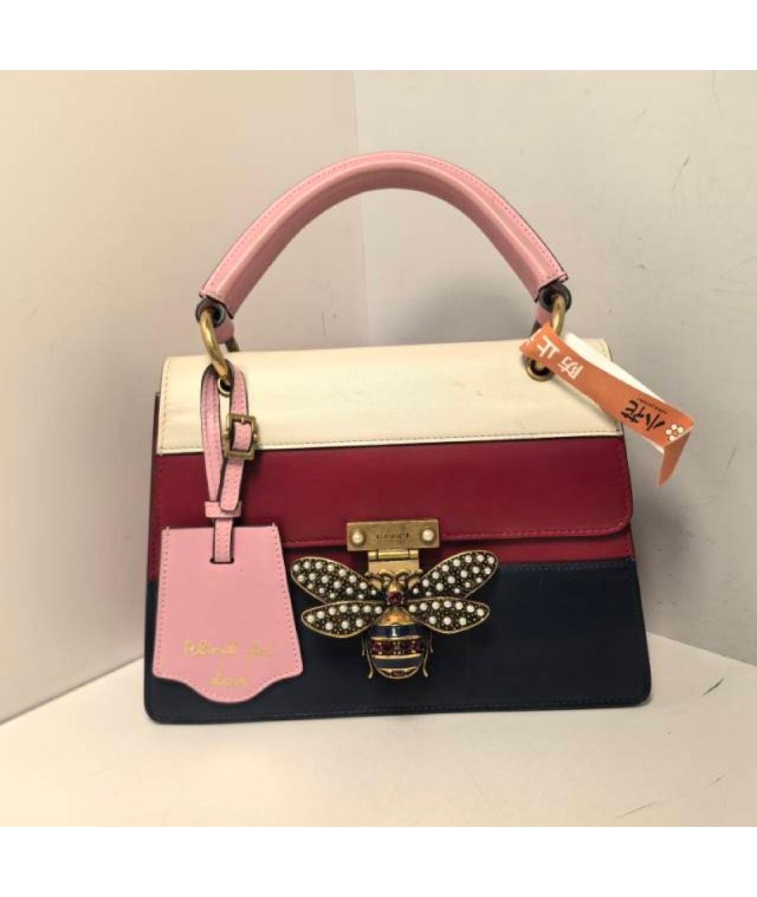 GUCCI Мульти кожаная сумка с короткими ручками, фото 8