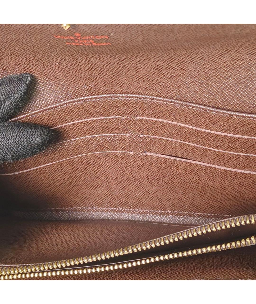 LOUIS VUITTON Коричневый кошелек, фото 8