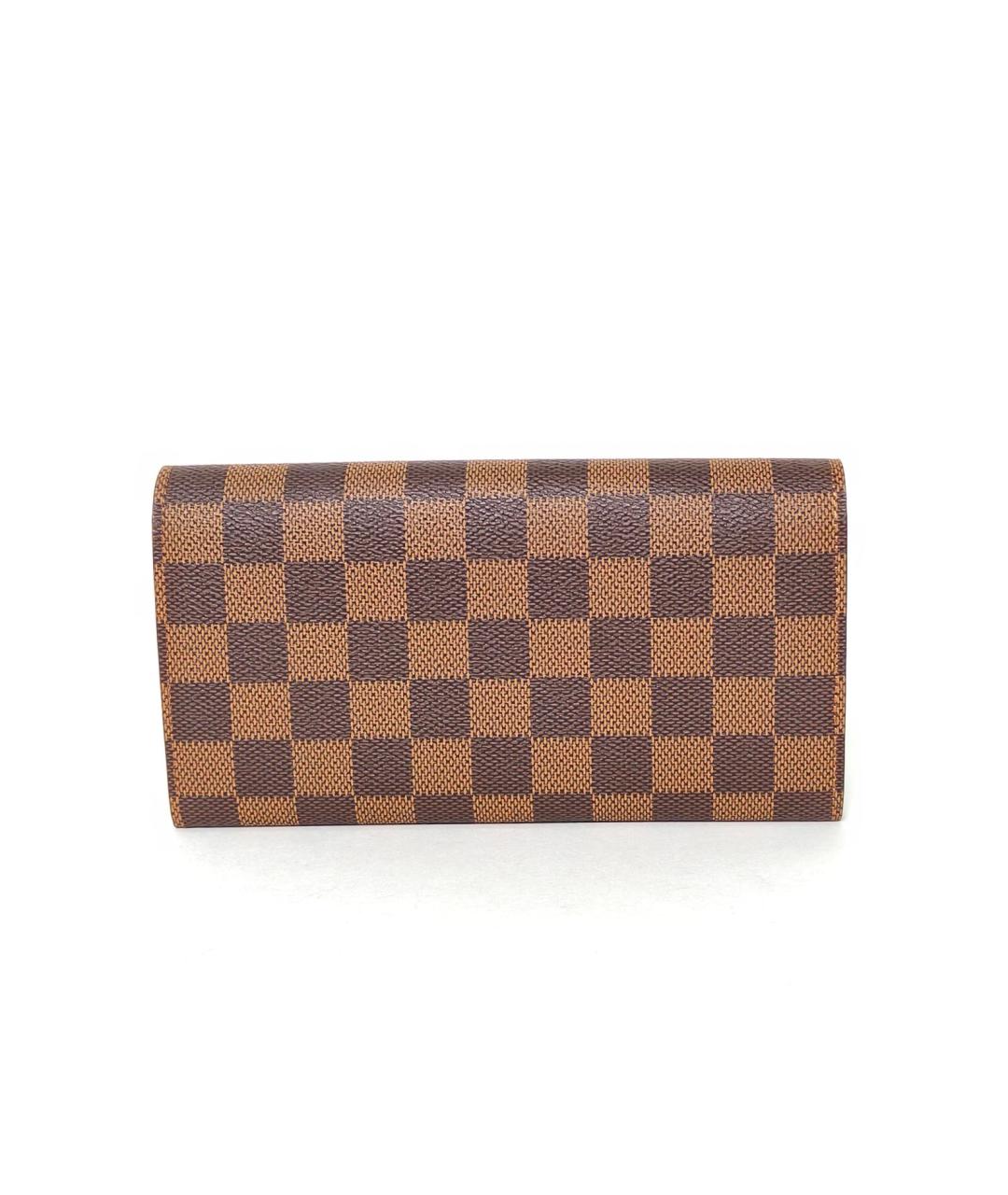 LOUIS VUITTON Коричневый кошелек, фото 4