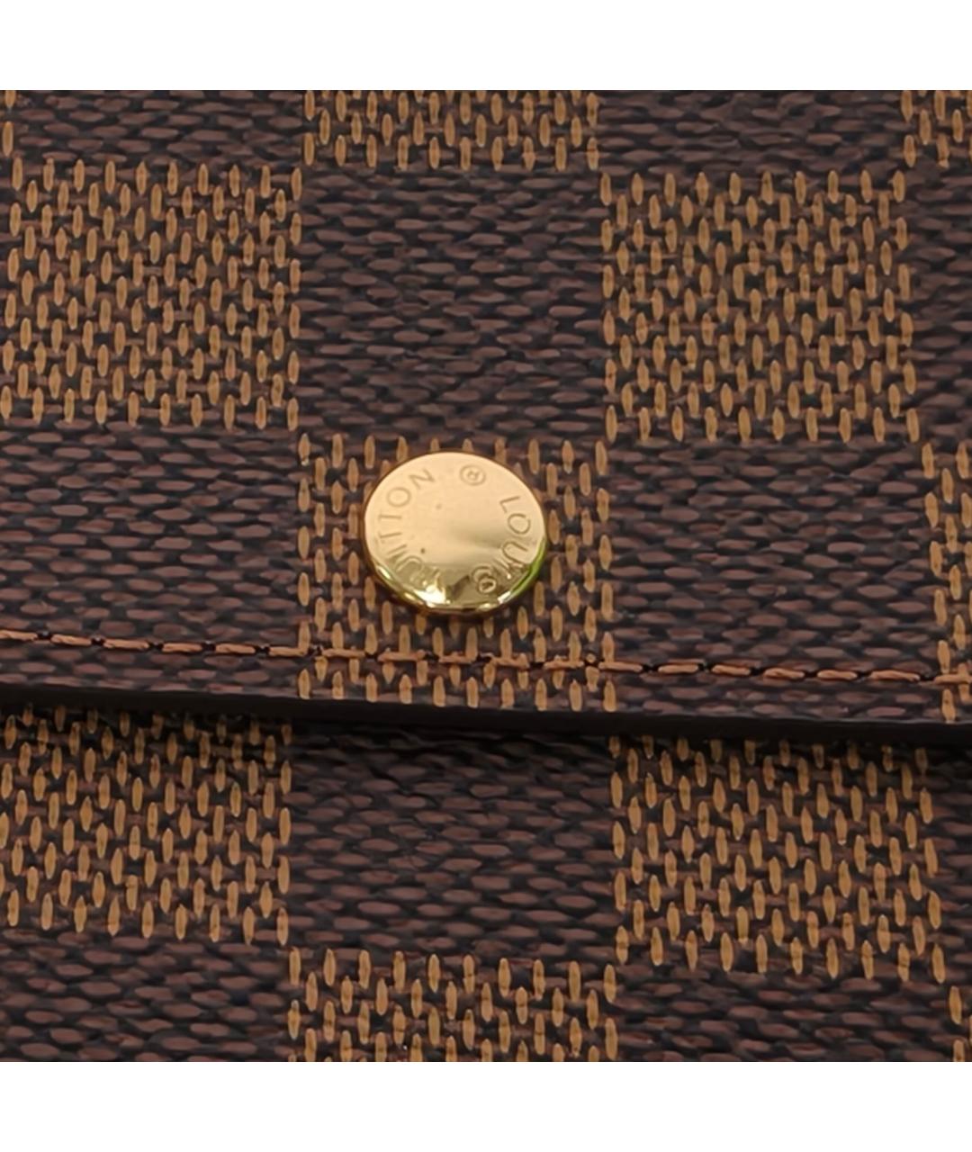 LOUIS VUITTON Коричневый кошелек, фото 6