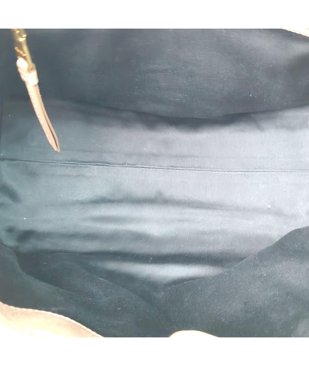 MIU MIU Бежевая кожаная сумка с короткими ручками, фото 8