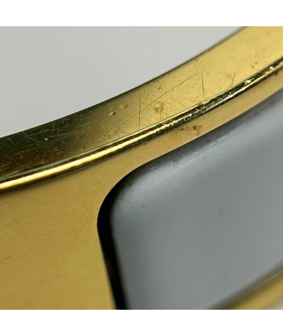 HERMES Серый металлический браслет, фото 8