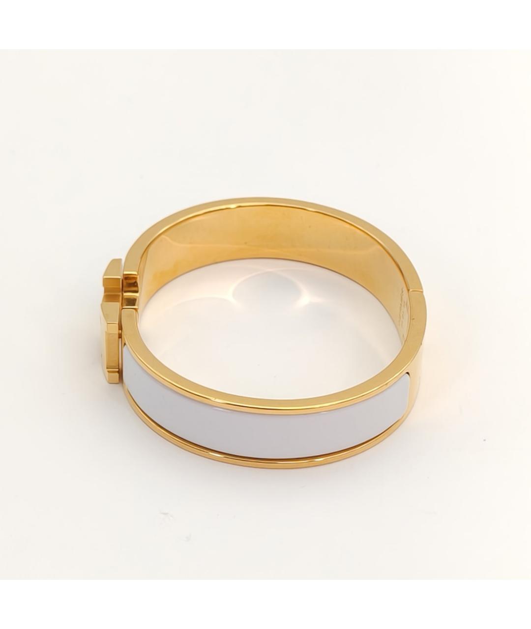 HERMES Серый металлический браслет, фото 5