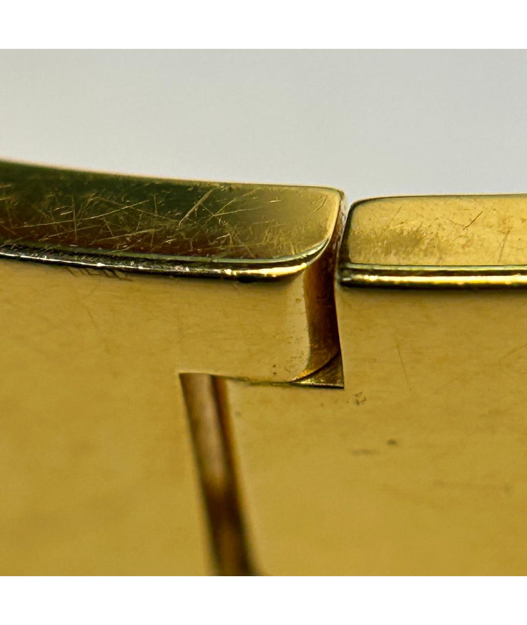 HERMES Серый металлический браслет, фото 9