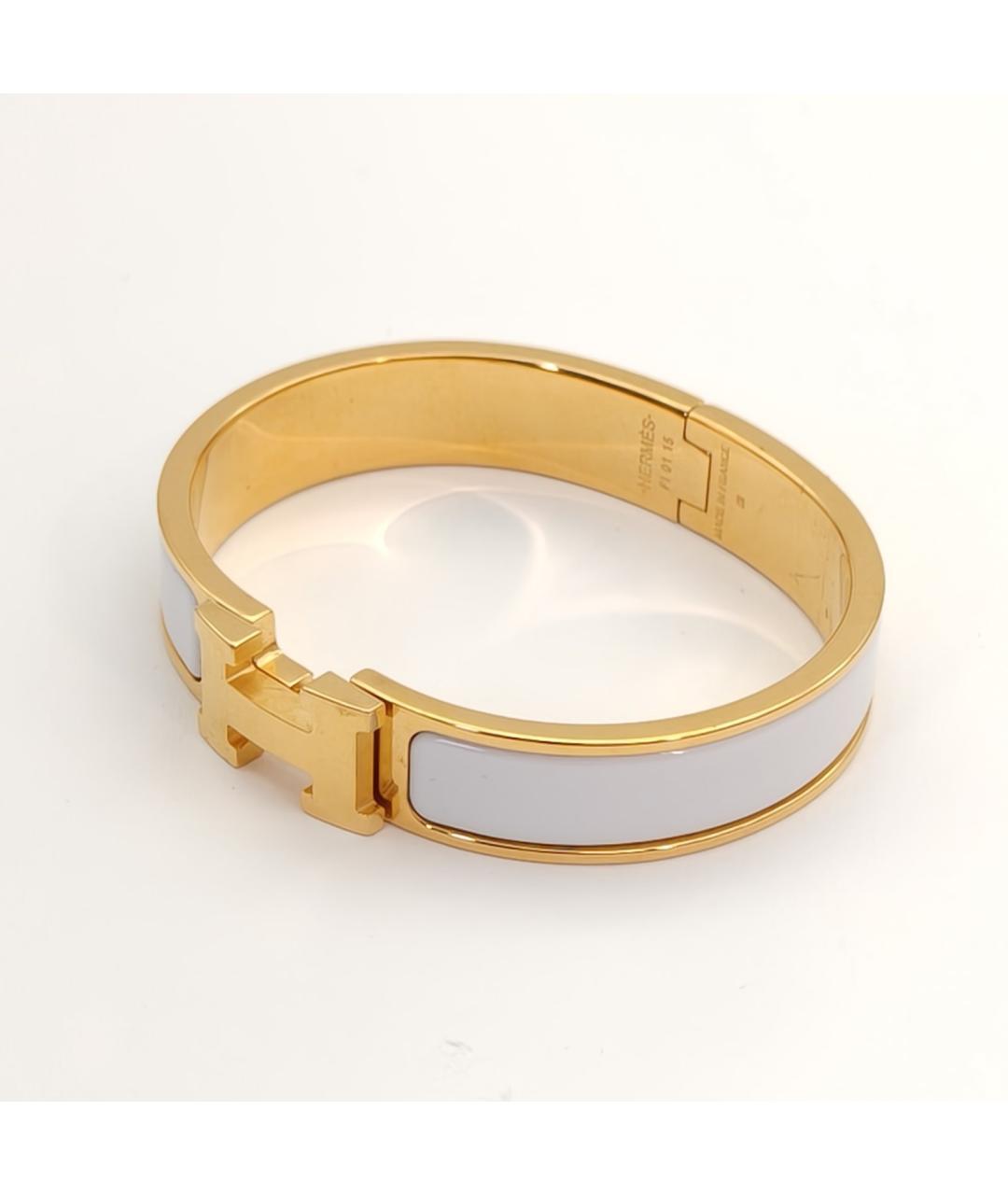 HERMES Серый металлический браслет, фото 4