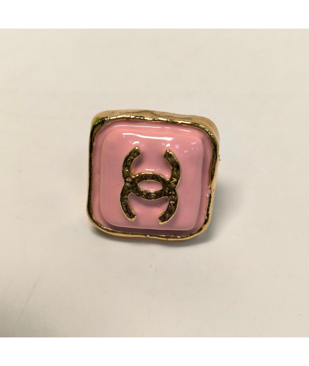 CHANEL Розовые металлические серьги, фото 9