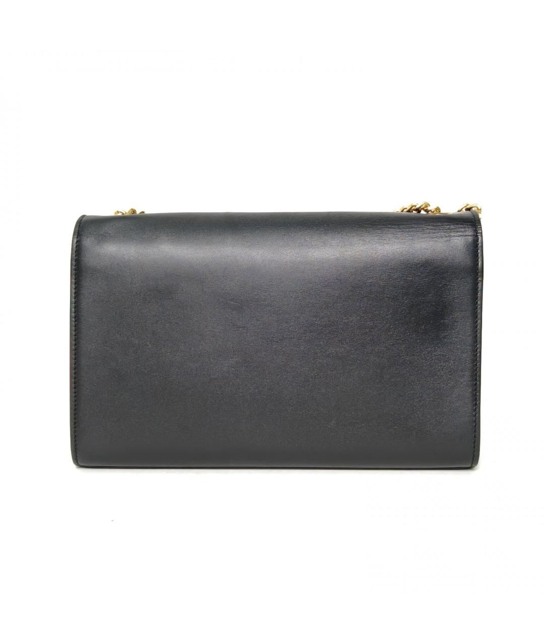 SAINT LAURENT Черная кожаная сумка через плечо, фото 4