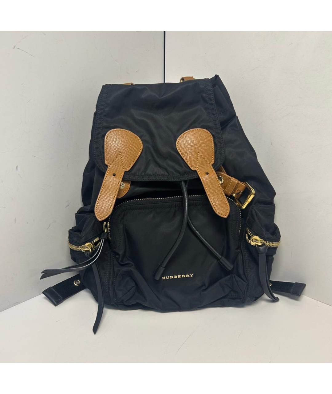 BURBERRY Черный тканевый рюкзак, фото 8
