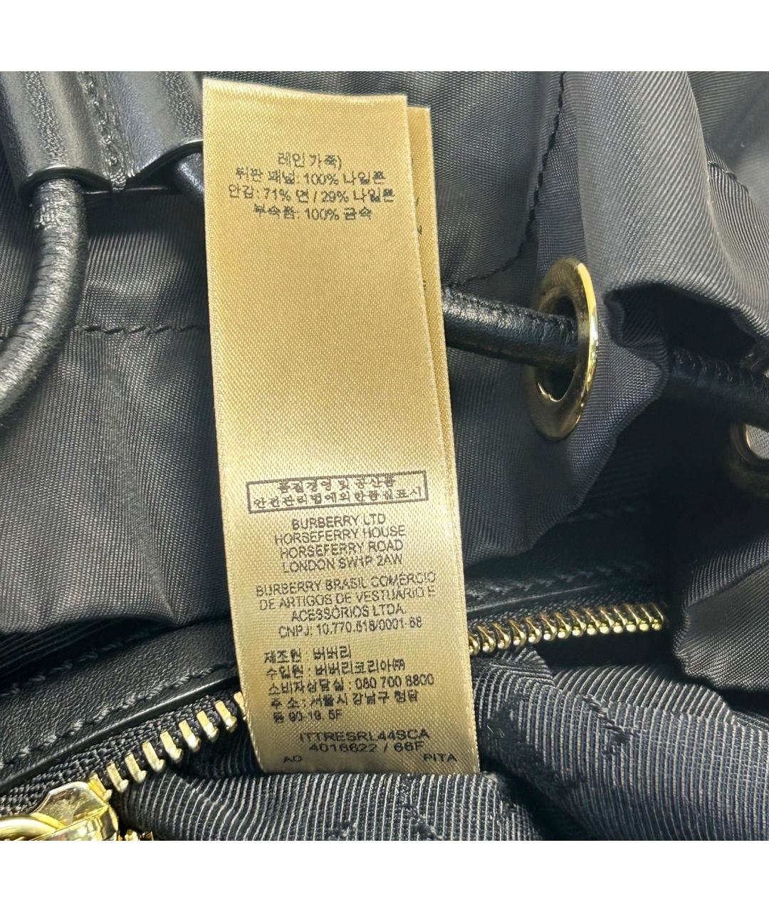 BURBERRY Черный тканевый рюкзак, фото 9