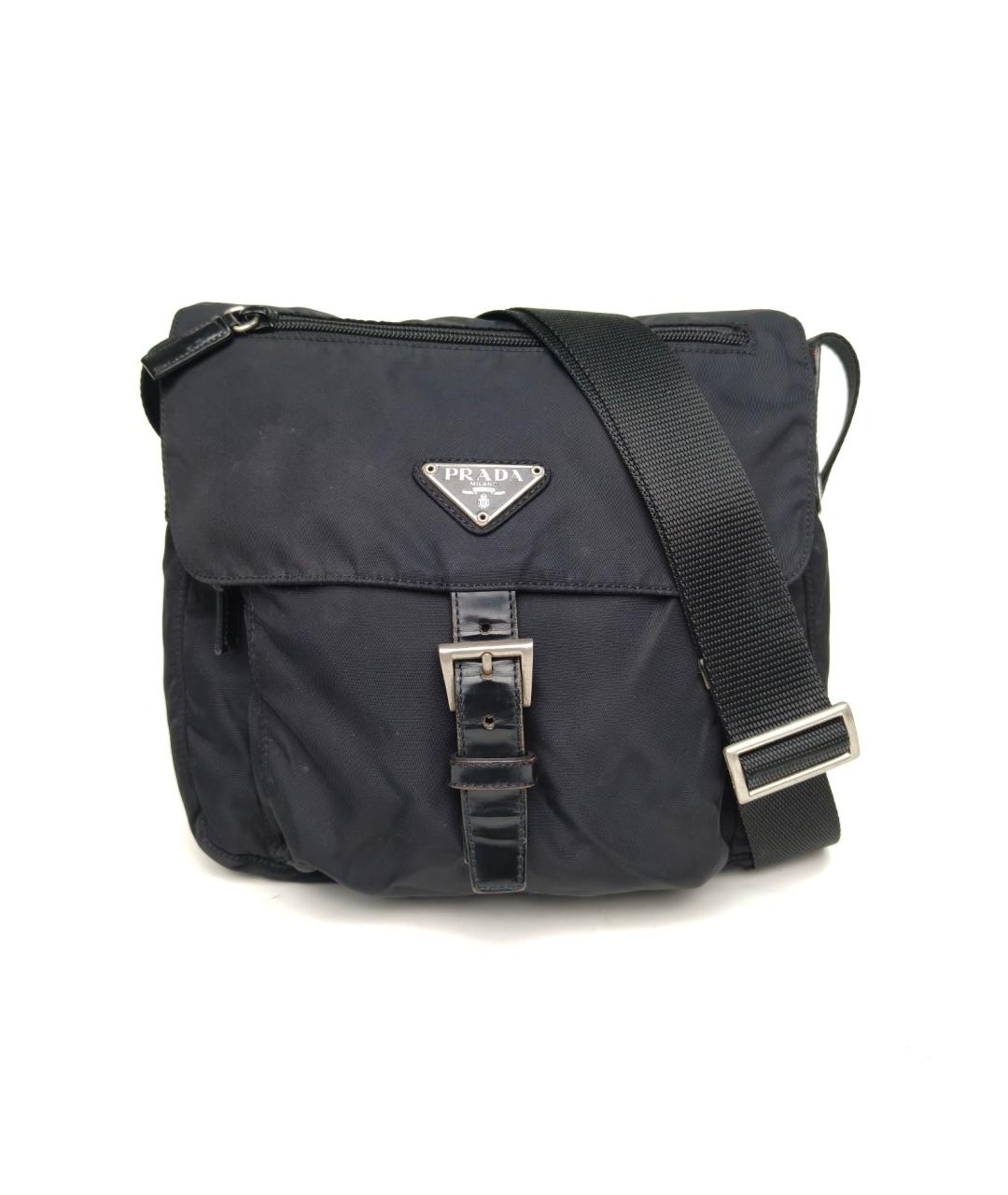 PRADA Черная тканевая сумка на плечо, фото 2