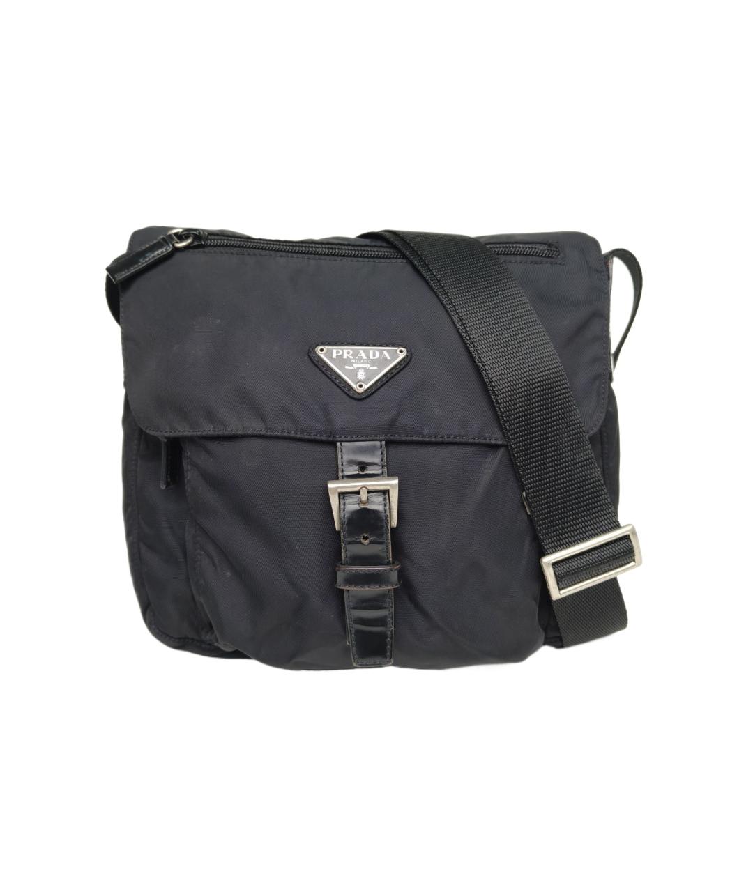 PRADA Черная тканевая сумка на плечо, фото 10