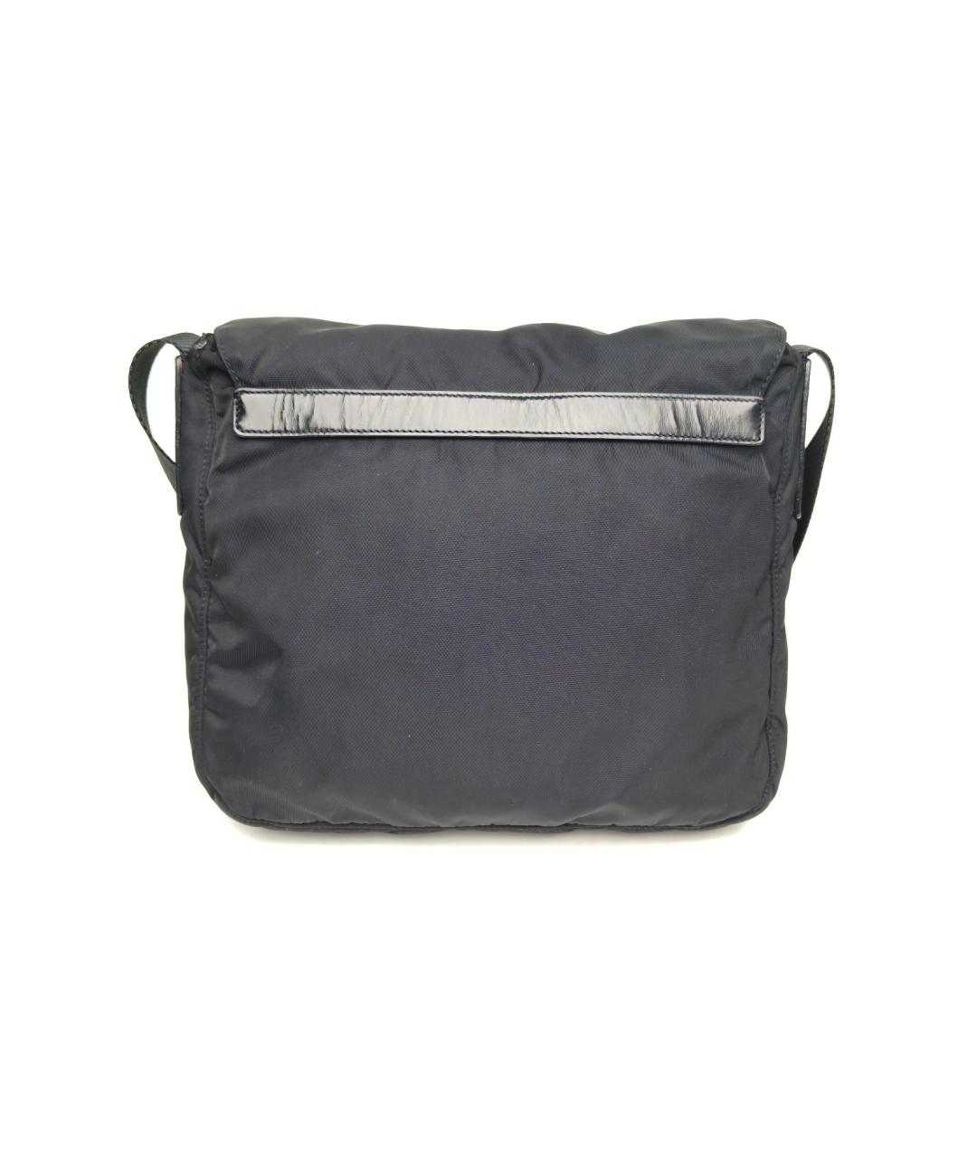 PRADA Черная тканевая сумка на плечо, фото 4