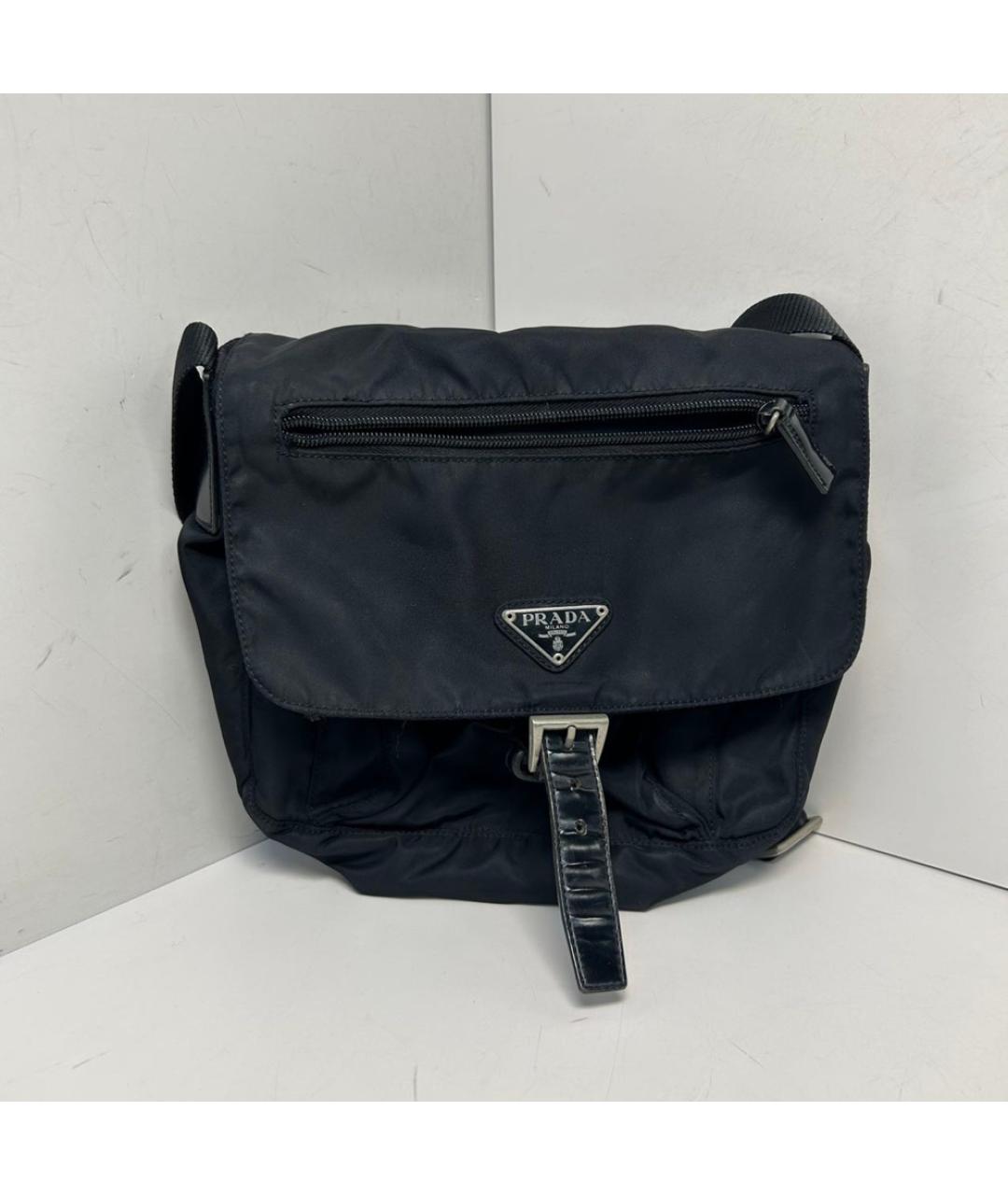 PRADA Черная тканевая сумка на плечо, фото 9