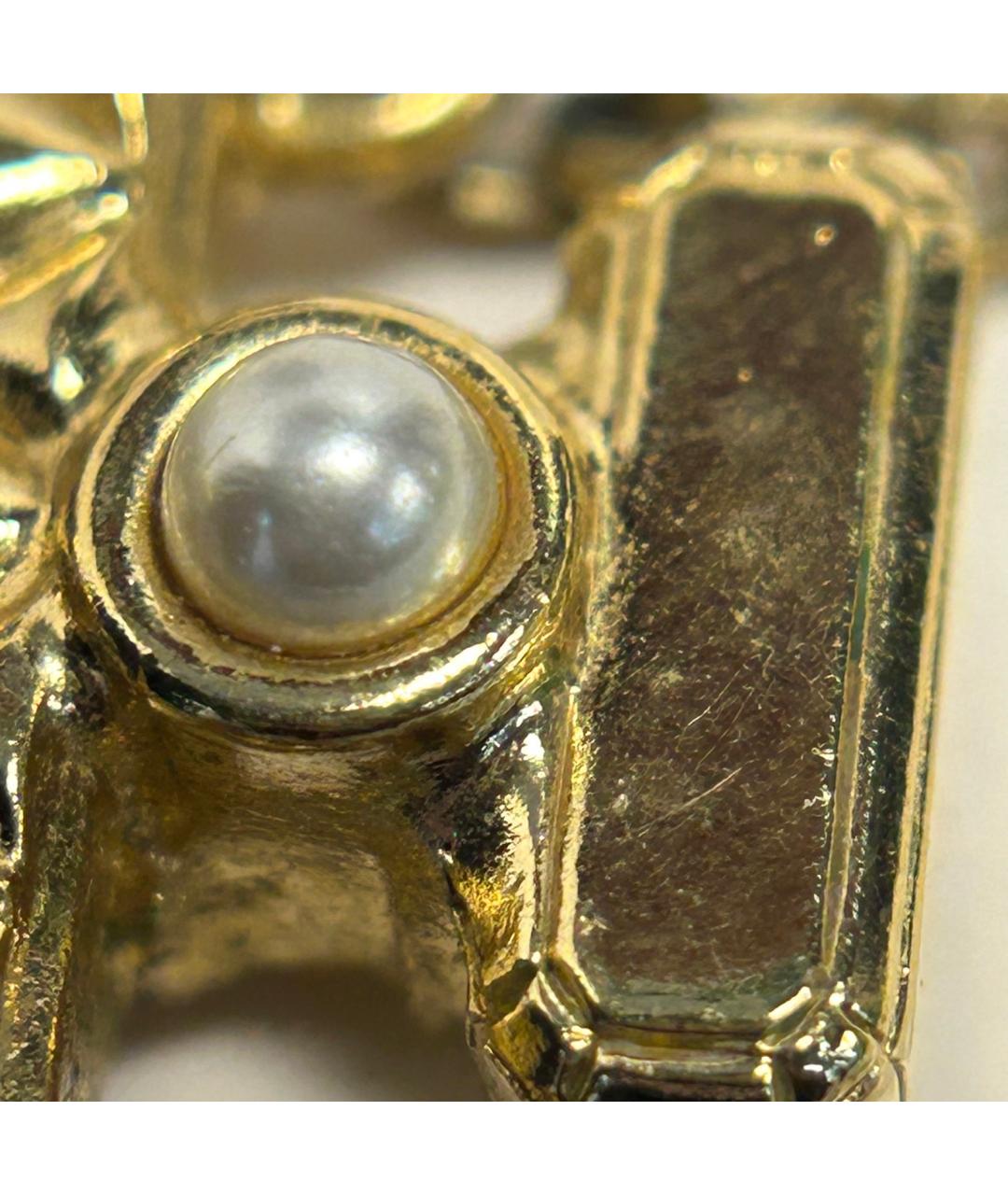 CHANEL Золотое металлическое колье, фото 9