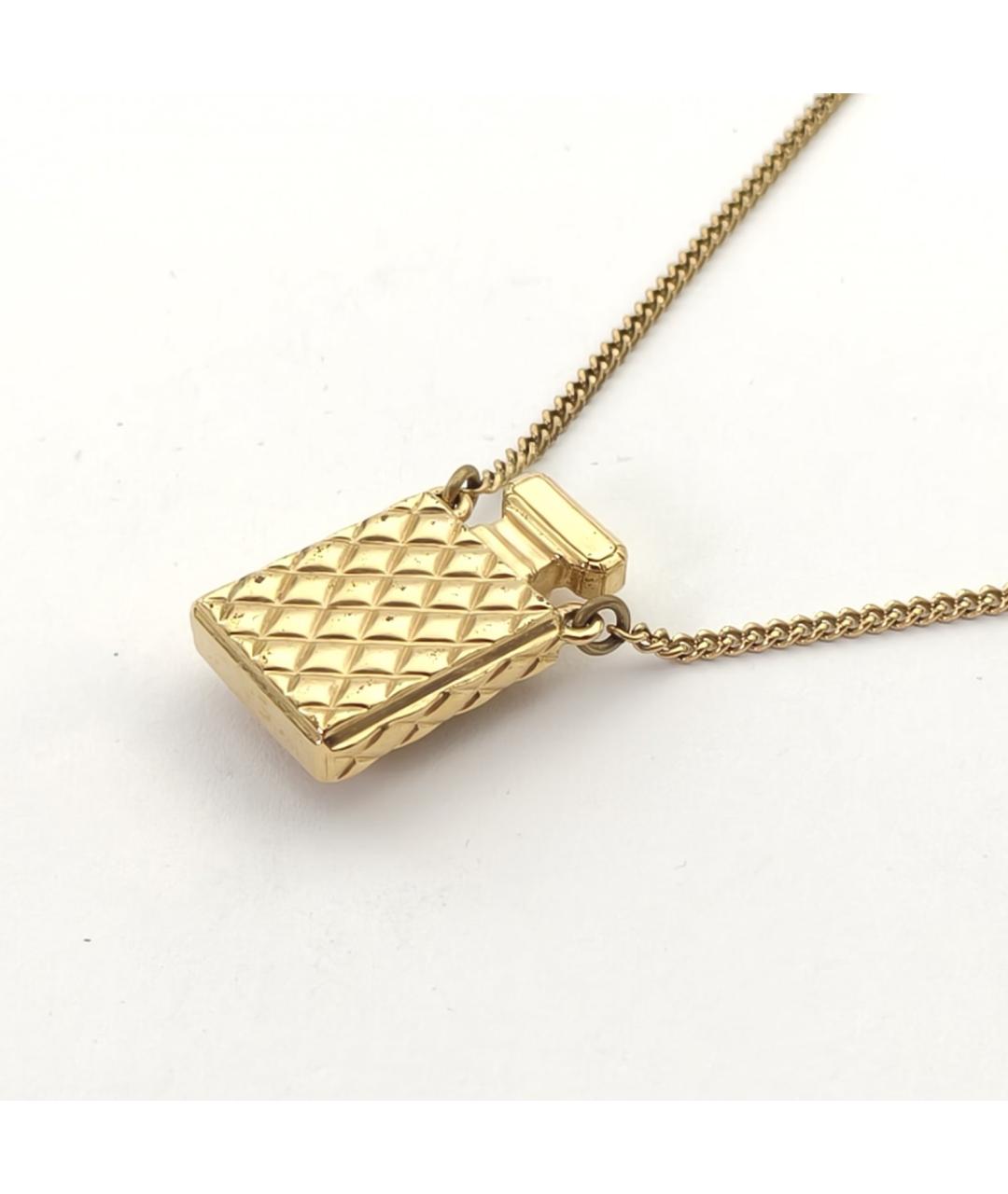 CHANEL Золотое металлическое колье, фото 5