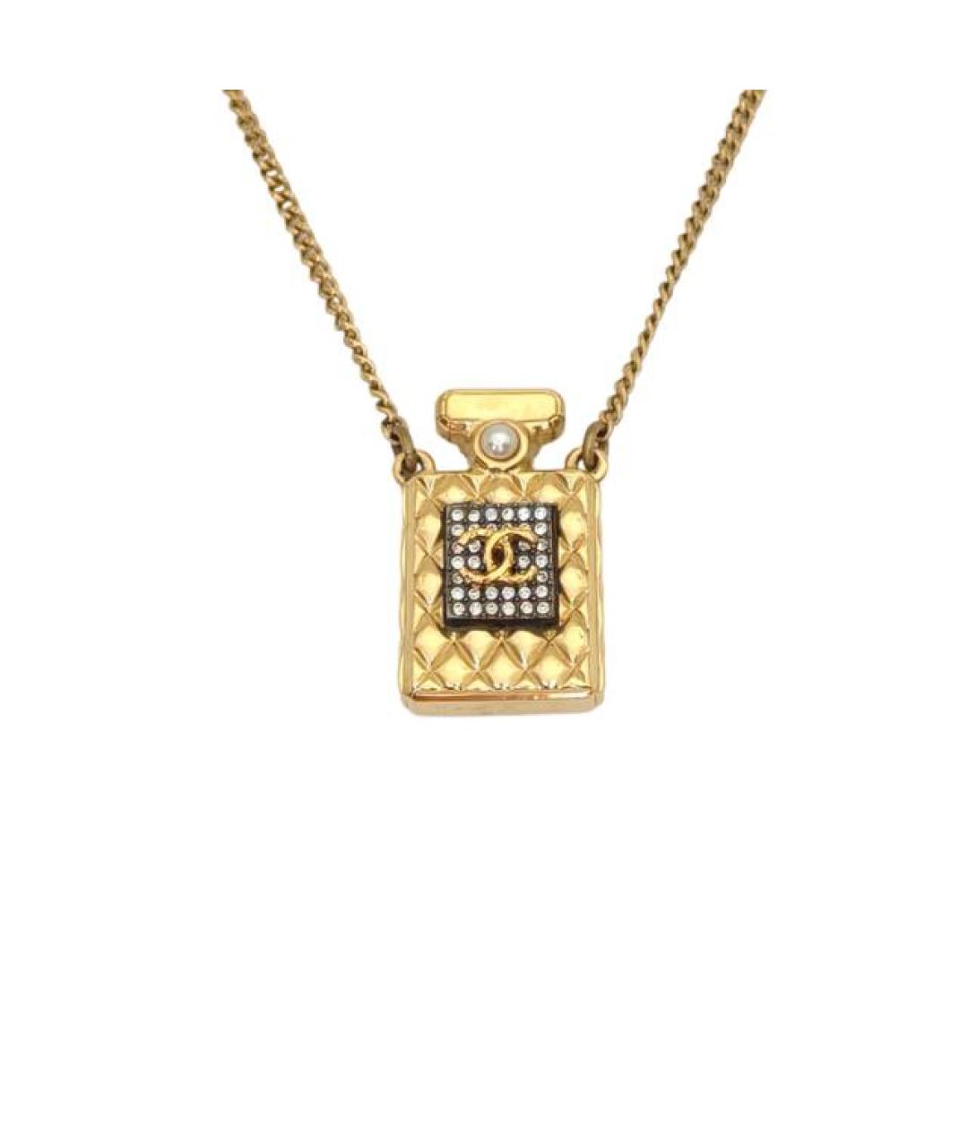 CHANEL Золотое металлическое колье, фото 1