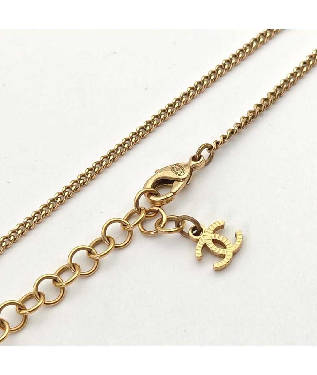 CHANEL Золотое металлическое колье, фото 6