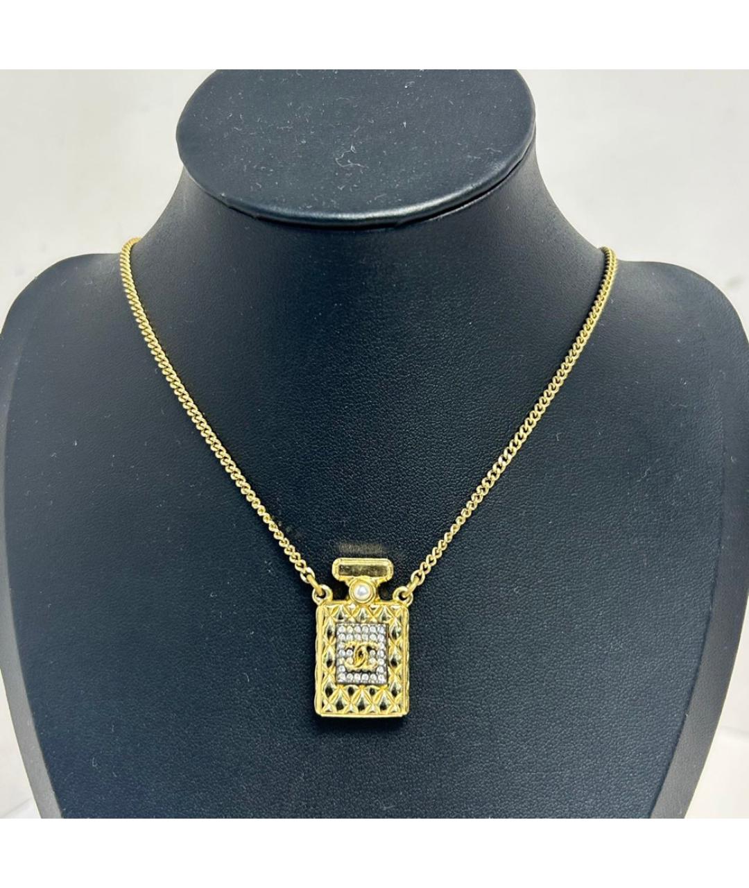 CHANEL Золотое металлическое колье, фото 8