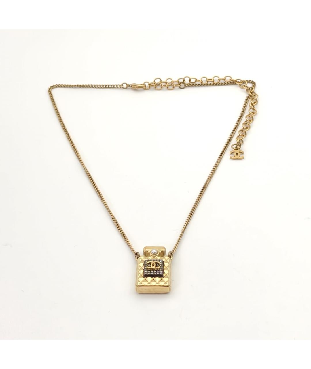 CHANEL Золотое металлическое колье, фото 7