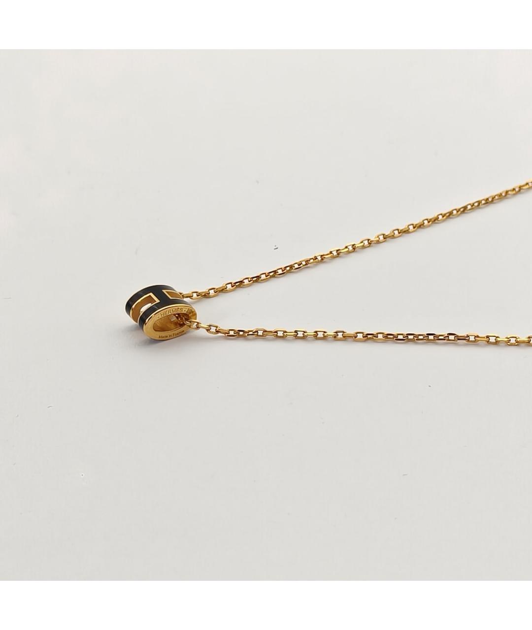 HERMES Черная металлическая подвеска, фото 4