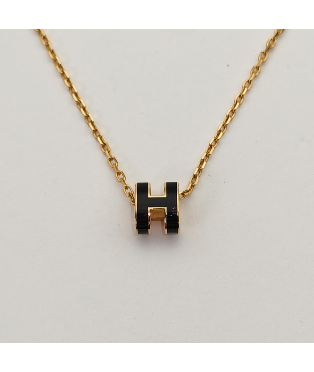 HERMES Черная металлическая подвеска, фото 2