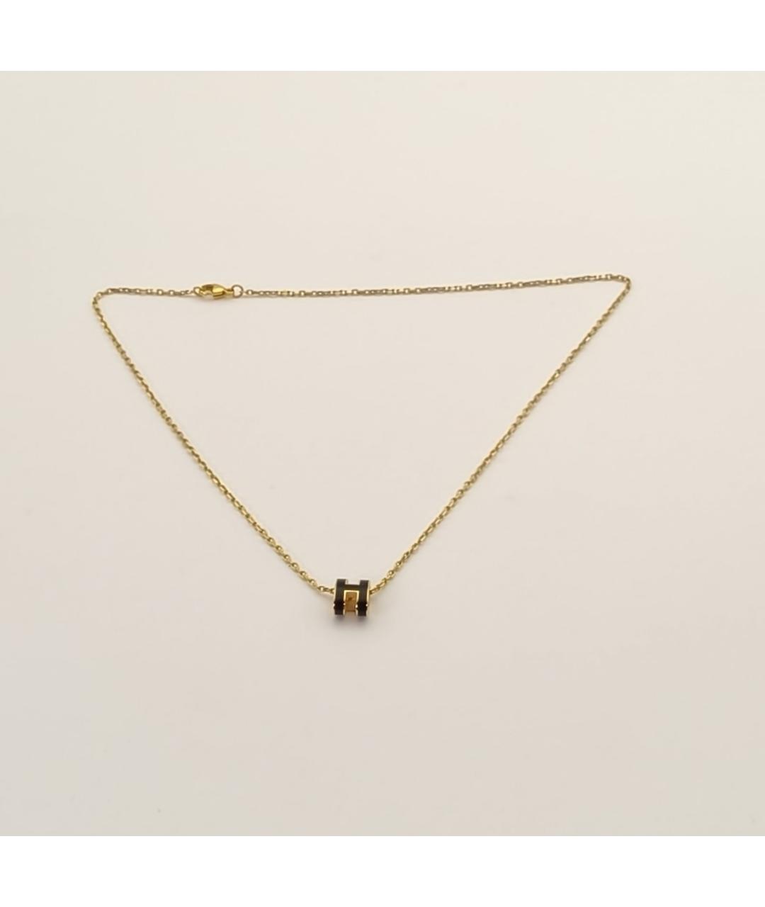 HERMES Черная металлическая подвеска, фото 6