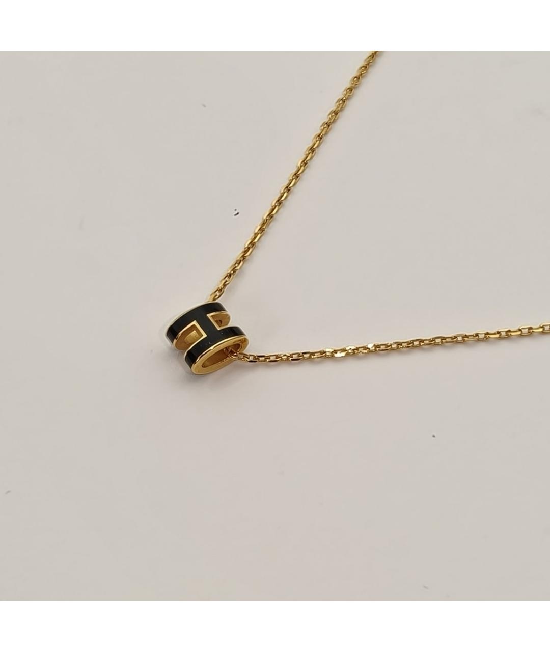 HERMES Черная металлическая подвеска, фото 3