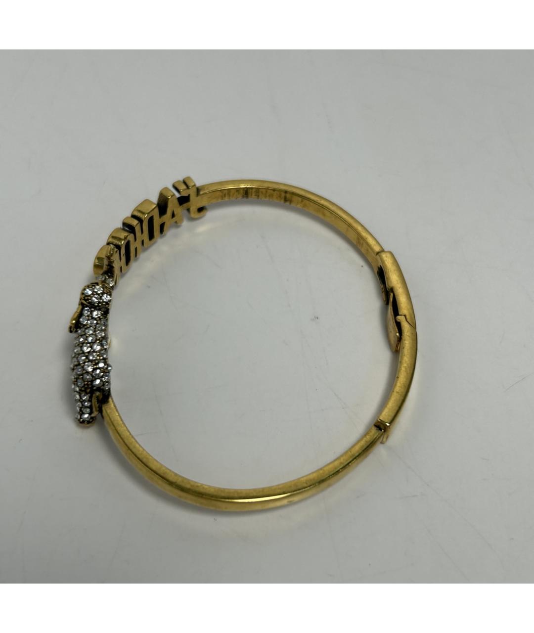 CHRISTIAN DIOR Золотой металлический браслет, фото 9